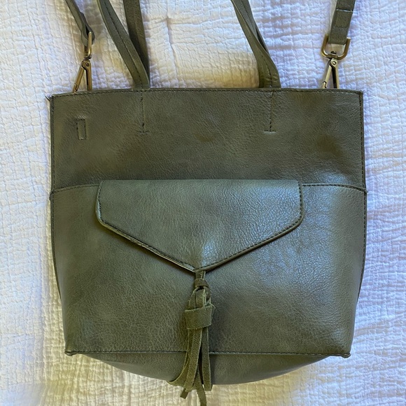 Anthropologie green leather purse - Picture 3 of 16